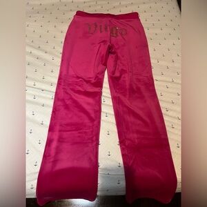 Juicy Couture VIRGO Hot pink Straight leg pants.